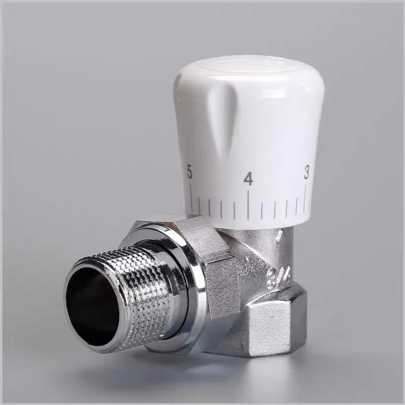 Brass radiator drain valve water pressure thermostatic radiator valve