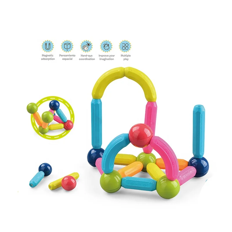 Детские забавные игрушки, набор строительных блоков, развивающие магнитные палочки мечты, блоки