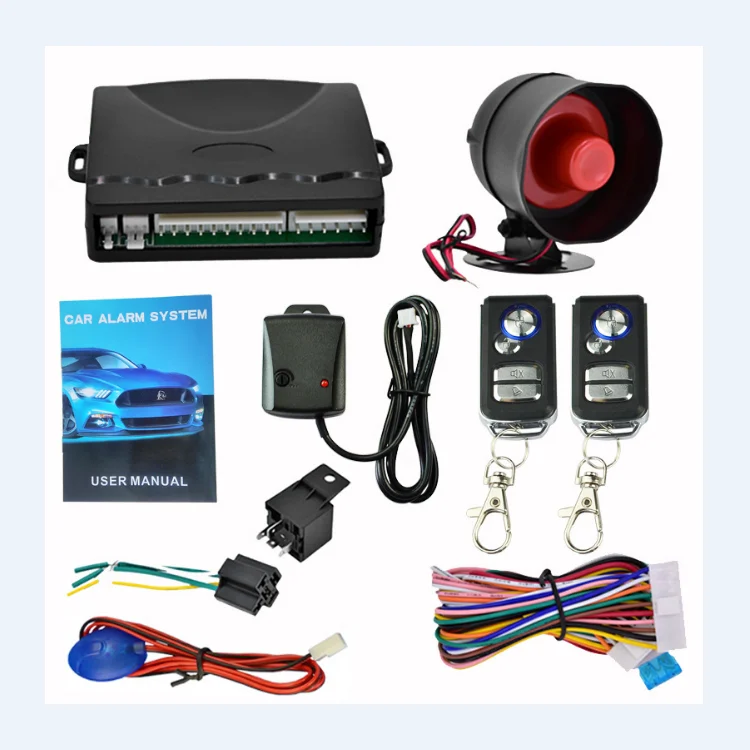 Car alarm system with horn and keyless entry vehicle anti-theft products general 12V