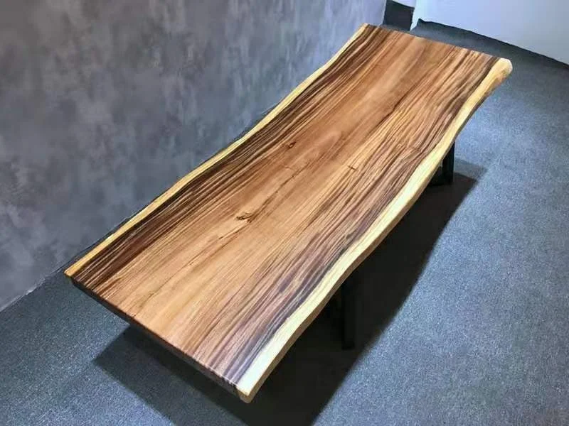 Restaurant Hotel Table Dining Walnut Wooden Dining Table New Model Luxury