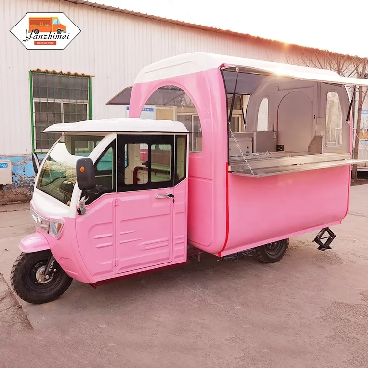 Modern Electric Tricycle Food Truck Mobile Electric Transport Motorcycle Ice Cream Food Cart For Sale In China
