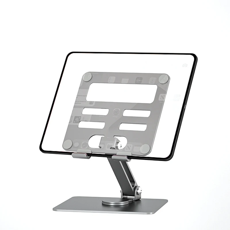 IKATAK New Rotating Foldable Height Adjustable Metal Swivel Tablet PC Stands