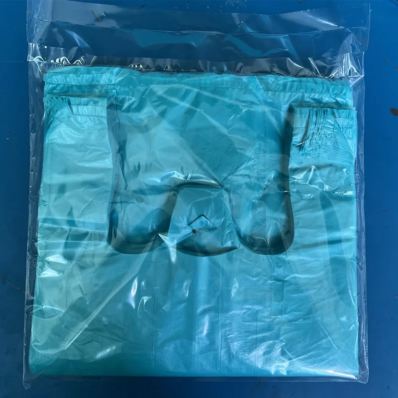 reusable compostable vest pla bolsa envases trash garbage store 100% biodegradable packaging shopping plastic bags