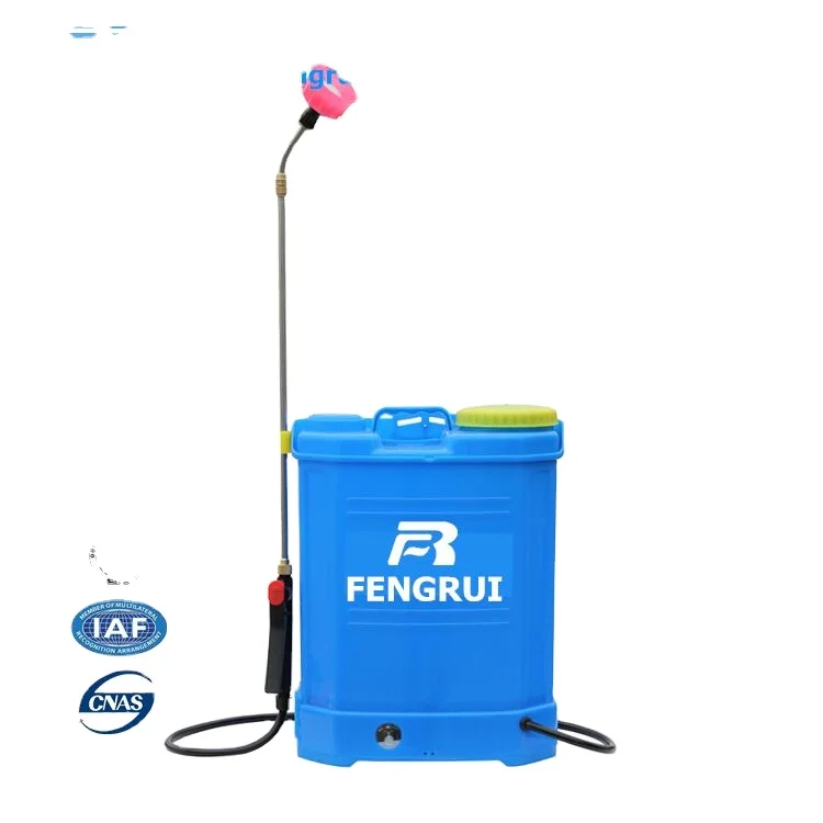 Knapsack agricultural battery sprayer