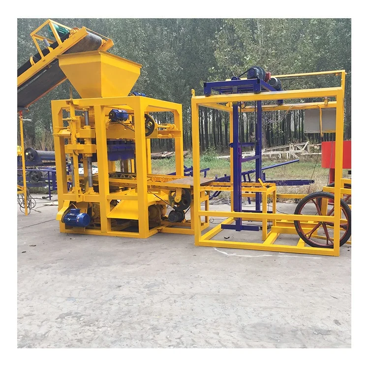 QT4-26D machine de fabrication de briques brick molding machine small block making machine
