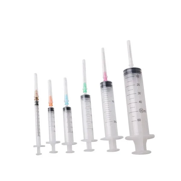 
5ml disposable hypodermic syringe with needle 