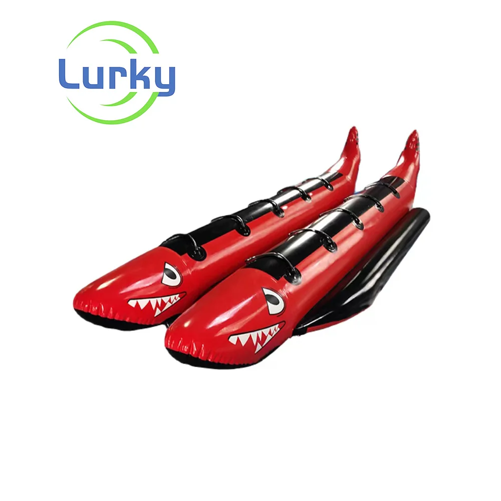 Commercial Customized Inflatable Boat Inflatable Flying Fish Water Game Inflatable Flying Fish Boat for sale