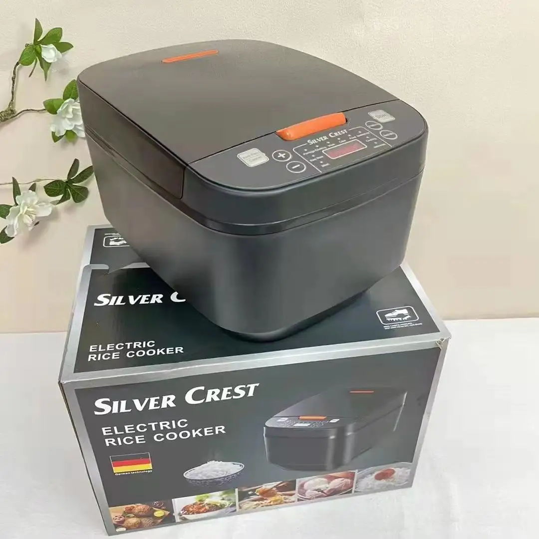 Multi Non-Stick 5L Automatic Home Electric Digital Rice CookerSilver Crest In stock Smart Digital Touch
