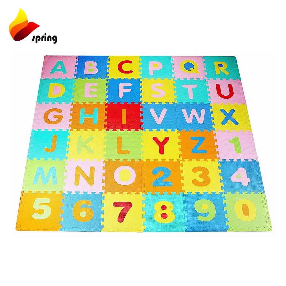 Eva Foam Floor Mats Alphabet Number Cartoon Interlocking Puzzle Crawl Play mat For Kids Baby Child