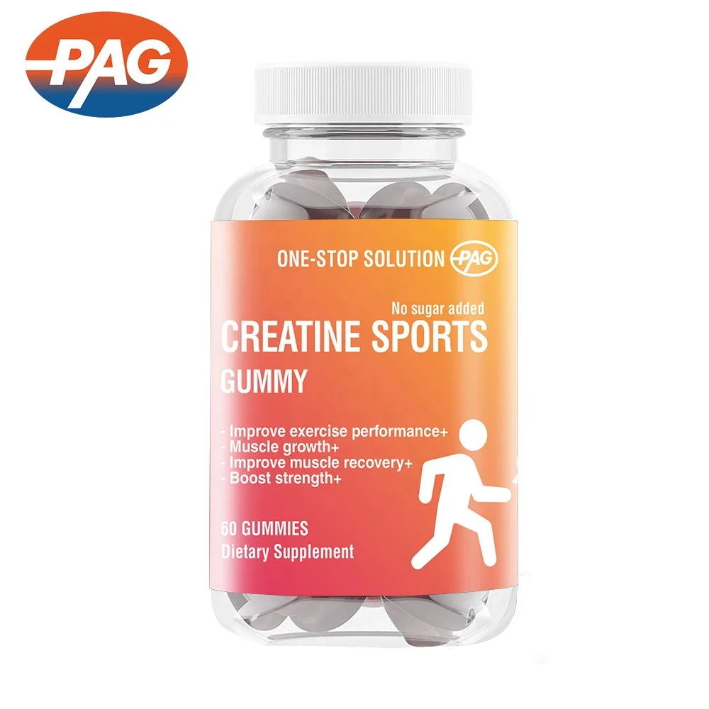 No Suger Sport Supplements Nutrition Micronized Creatine Monohydrate Glutamine Lysine Creatine 500G  Bcaa 250Mg Gummy