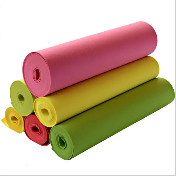 50gsm - 500gsm Plain Style Needle Punched Non Woven Fabric 100% Polyester Material Non-woven Punch Needle Cloth