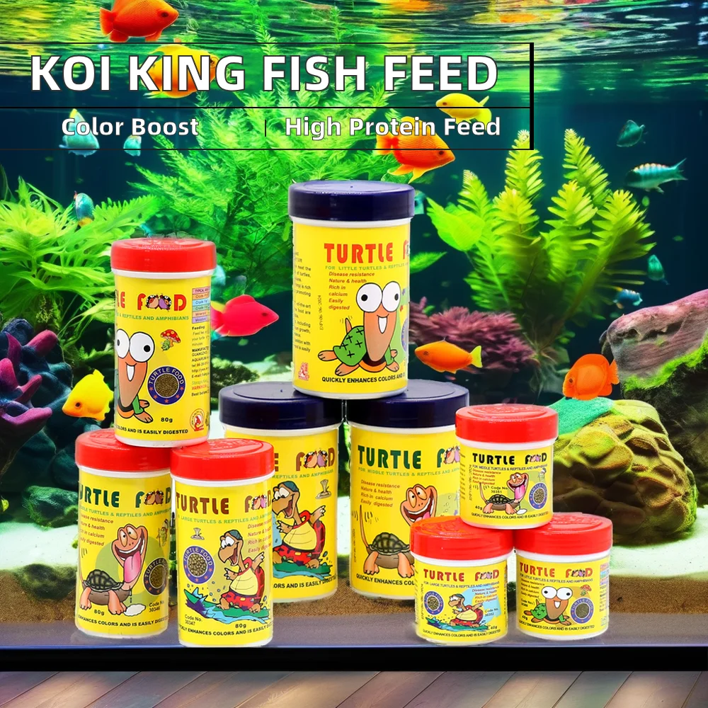 Wholesale Plastic Koi King Fish Food Pellet Lighting Type Aquarium Accessories for Fish and Turtle
