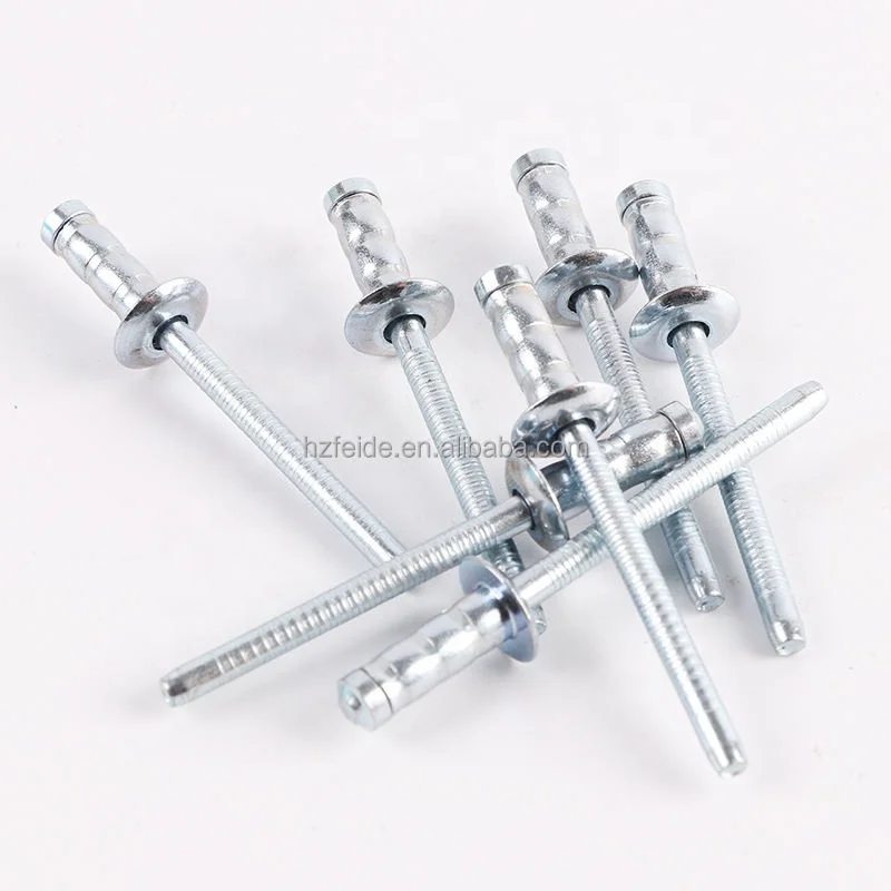 1000/box Diameter 3.2mm 4.8mm 6mm 6.4mm Round And Flat Head Aluminium Steel Open End Blind Rivet
