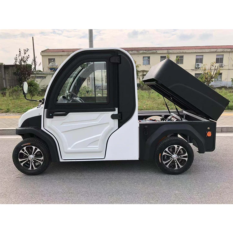 
China high quality mini 2 seat 4 wheel drive electric cargo vehicle pickup truck 