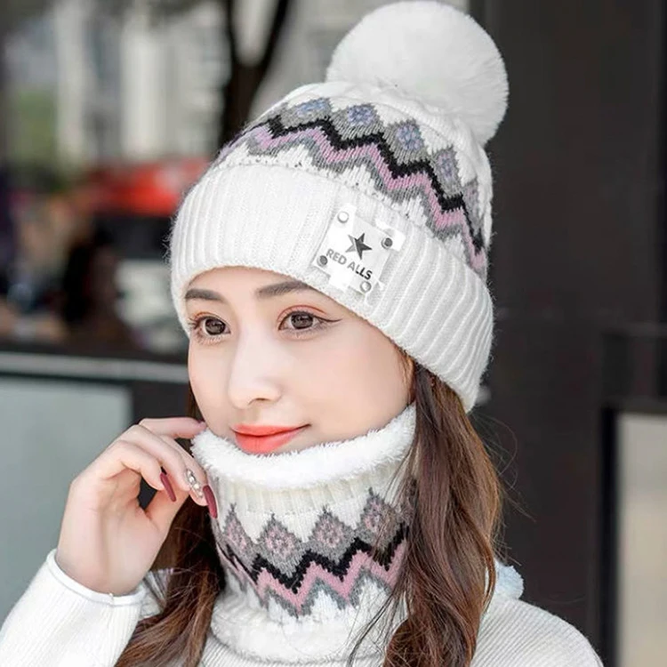 Unisex Custom Winter Ski Cotton Children Pom Kids Beanie Knit Hat Cap Babies Pompom Beanie