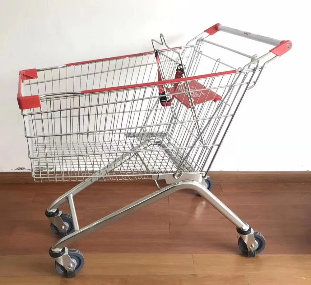 Hot sale high quality Metal material cart European style Supermarket Shopping trolley