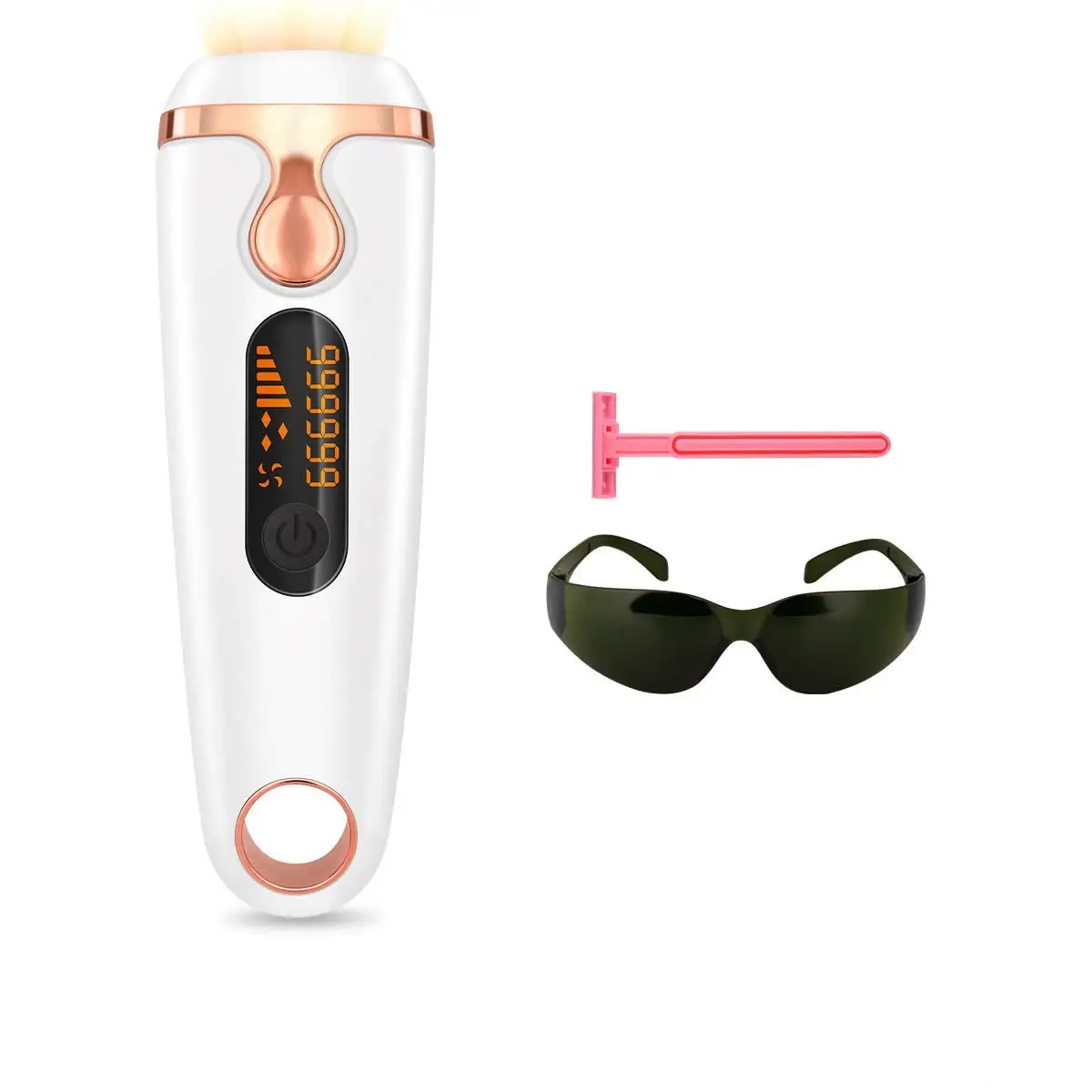 2021 Amovol At Home Permanent Hair Removal,Flawless Skin Facial Legs Machine Laser Hair Removal.
