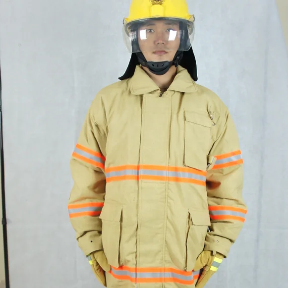 EN certified Fire Retardant Suit  and Marine fire fighting protection suit contra incendios mono fuego traje de hombre