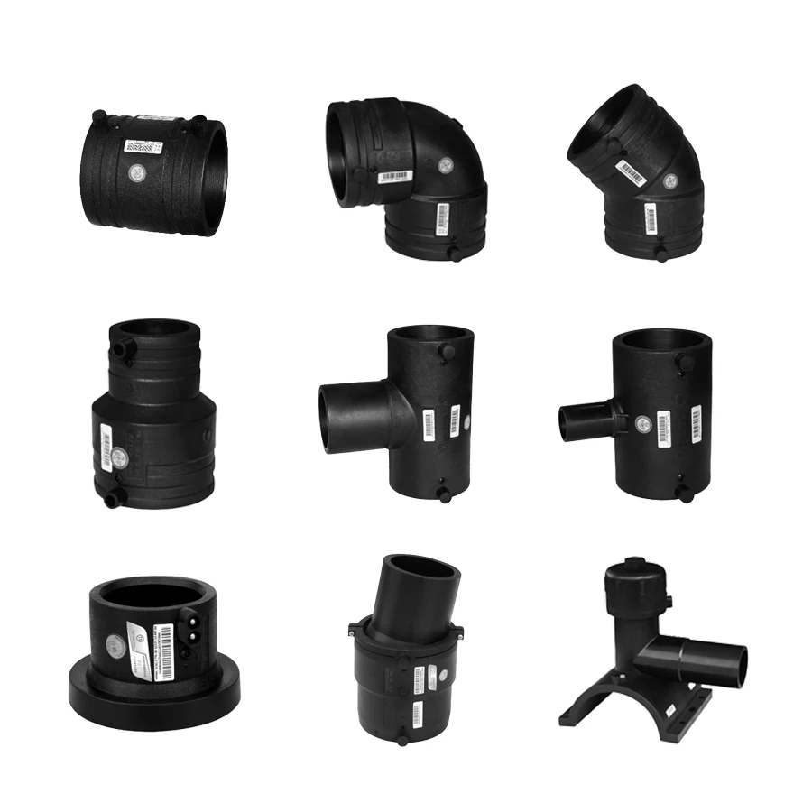 China Factory Price All Types HDPE Pe Pipe Fitting electrofusion Fittings  For water supply drainage  and 3490 fittings for gas