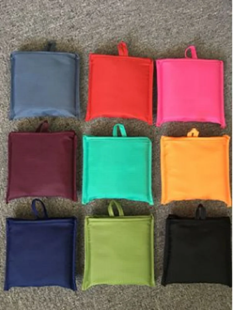 
Waterproof Custom Logo Grocery Organic Eco Friendly Folding Polyester Foldable Reusable Tote Shopping Bag 