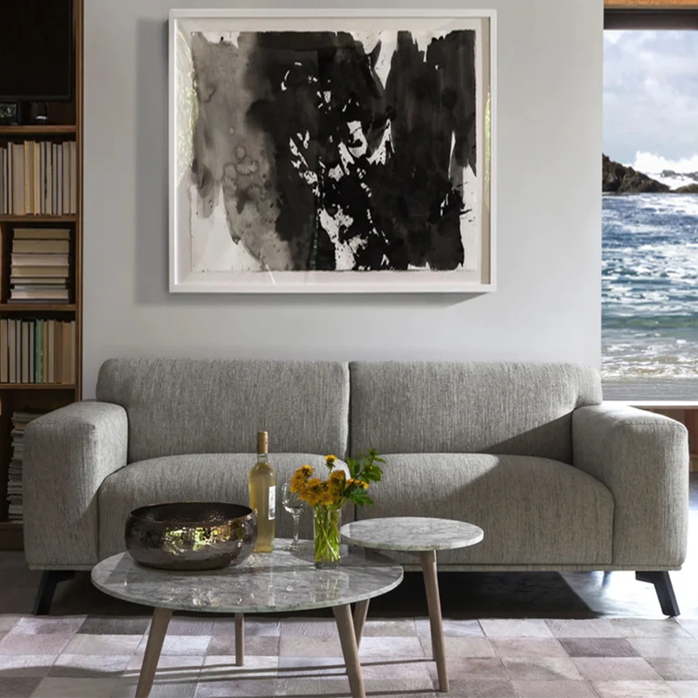 
Modern Volu Vanilla Cream Sofa Fabric Couch Convertible Lounger Furniture 