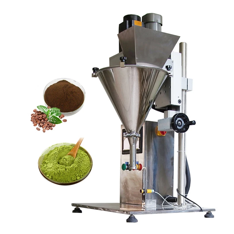 Полуавтоматическая настольная машина для взвешивания сухого порошка, шнековый порошковый наполнитель, Диспенсер, спиральный винт, маленькая машина для наполнения порошка
