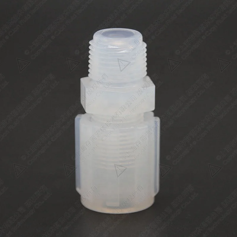 PFA Штекерный разъем, PFA/PVDF фитинги для высокочистой полупроводниковой промышленности