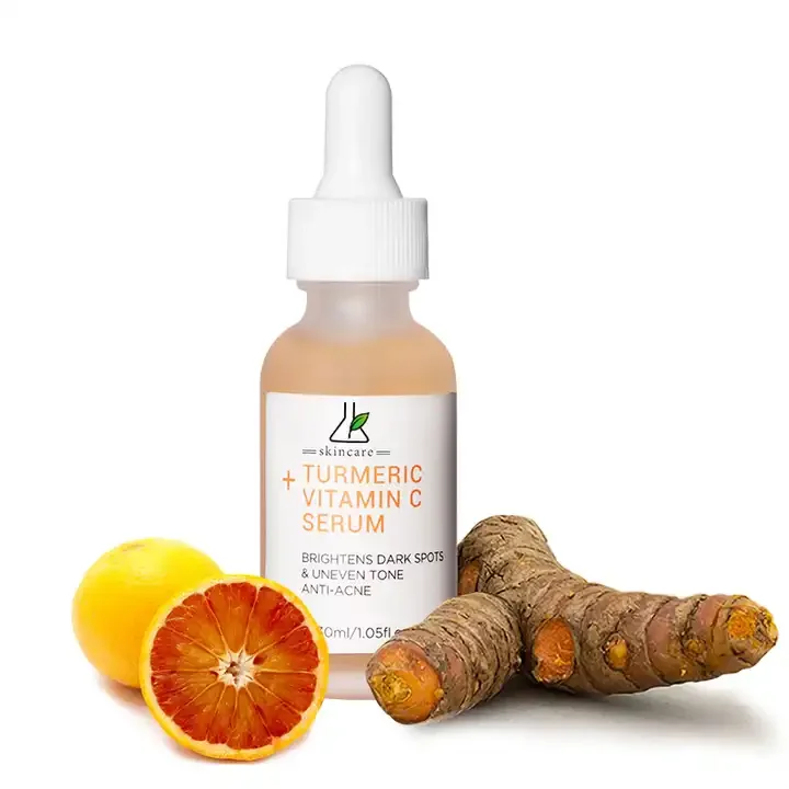 Custom Organic Turmeric Serums Alcohol-free Pure Natural Plant Essence Whitening Facial Serum Liquid Brighten Skin Tone