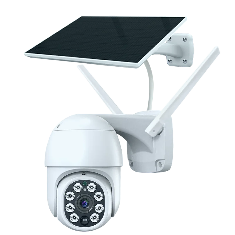 REHENT Outdoor IP66 SEA 4G Band Sound Alarm PIR Humanoid Motion Detection Site Patrol 3MP Solar Battery Surveillance PTZ Camera