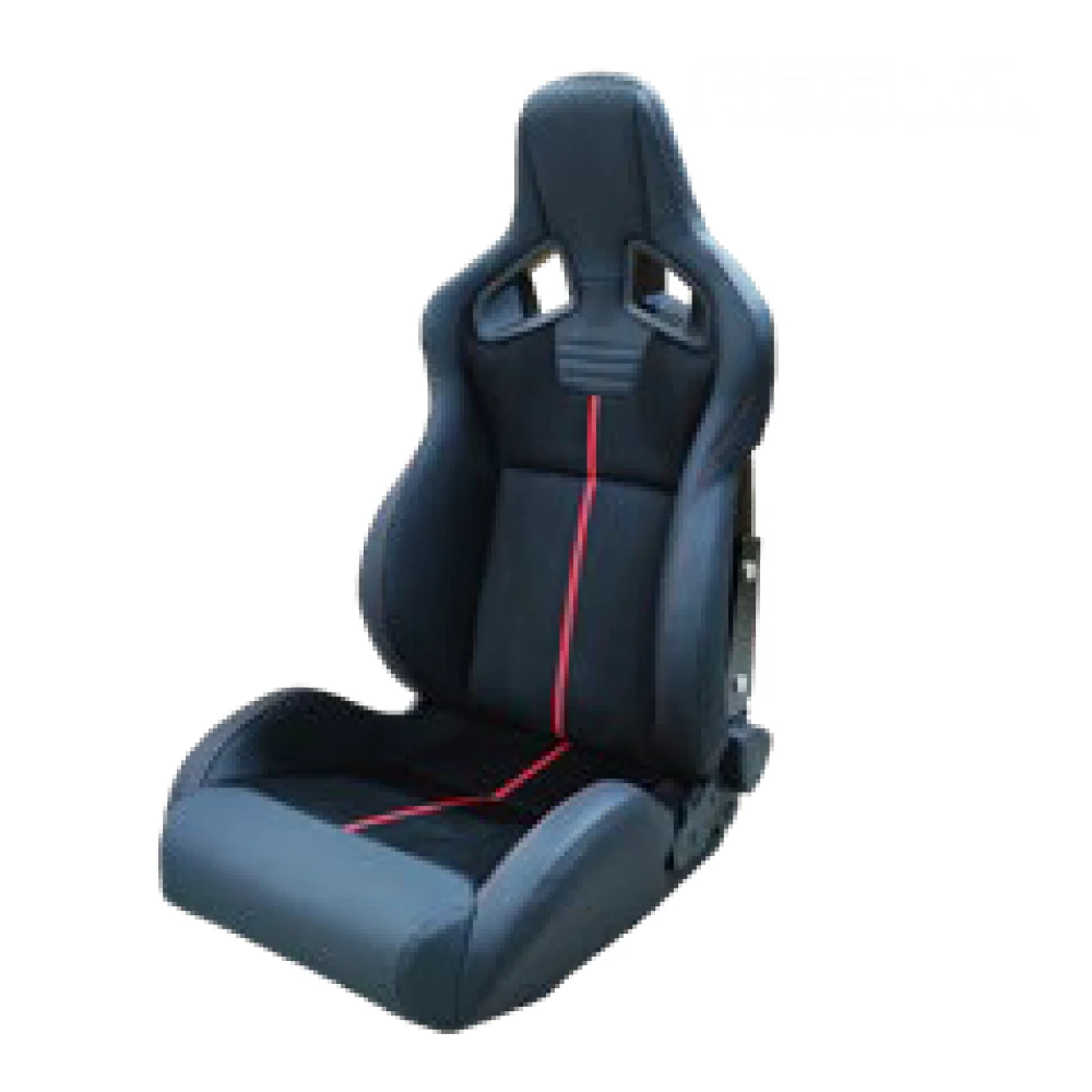Customized car interior auto seat Fiberglass Carbon fiber bucket sport seat black adjustable universal racing seat