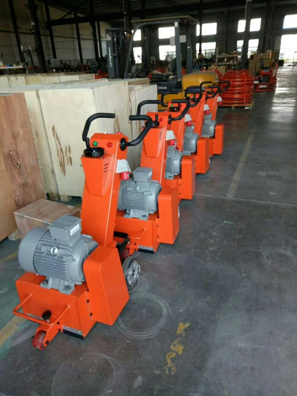 Concrete floor grooving scarifier heating milling machine for sale