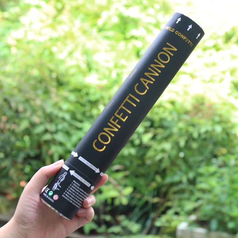 12 16 18 24 36 inch custom metallic wedding gold party popper confetti cannon