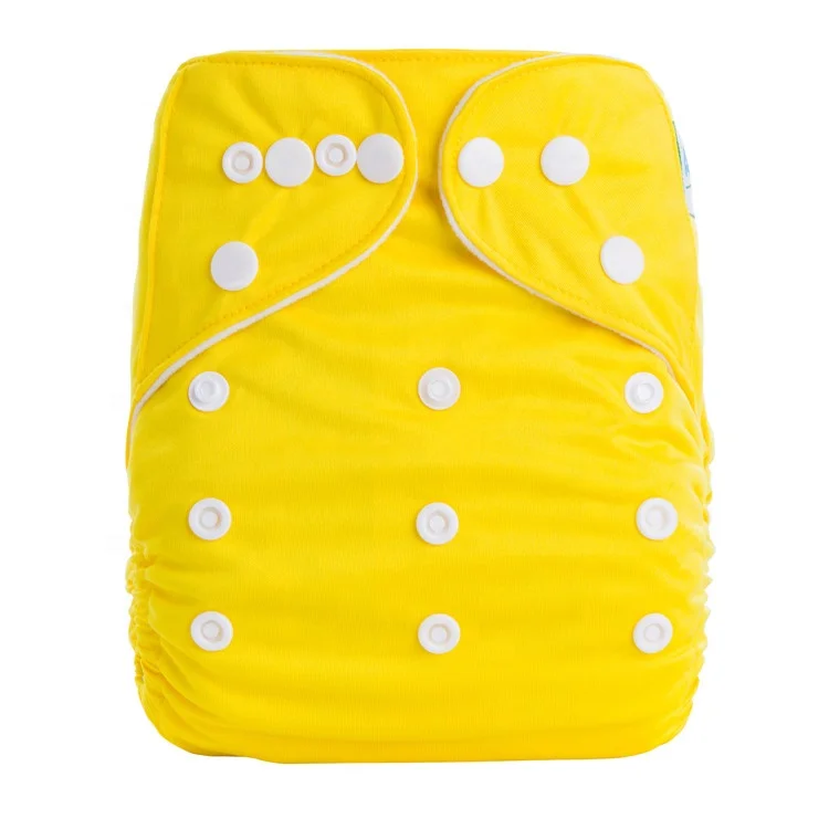 
AnAnBaby Washable Flute Plain PUL Waterproof Reusable Diapers Super Soft Microfiber Absorbent Cloth Diaper 