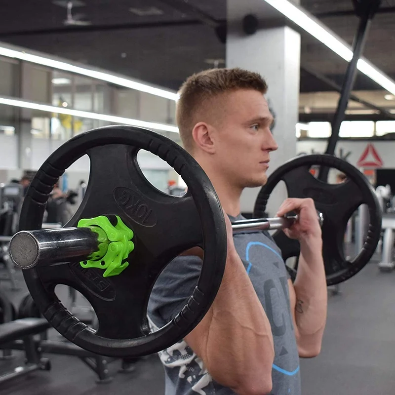 Barbell Collar Lock Clips Barbell Collar Clamps Buckle Weight Lifting Bar Gym Dumbbell Barbell Clips