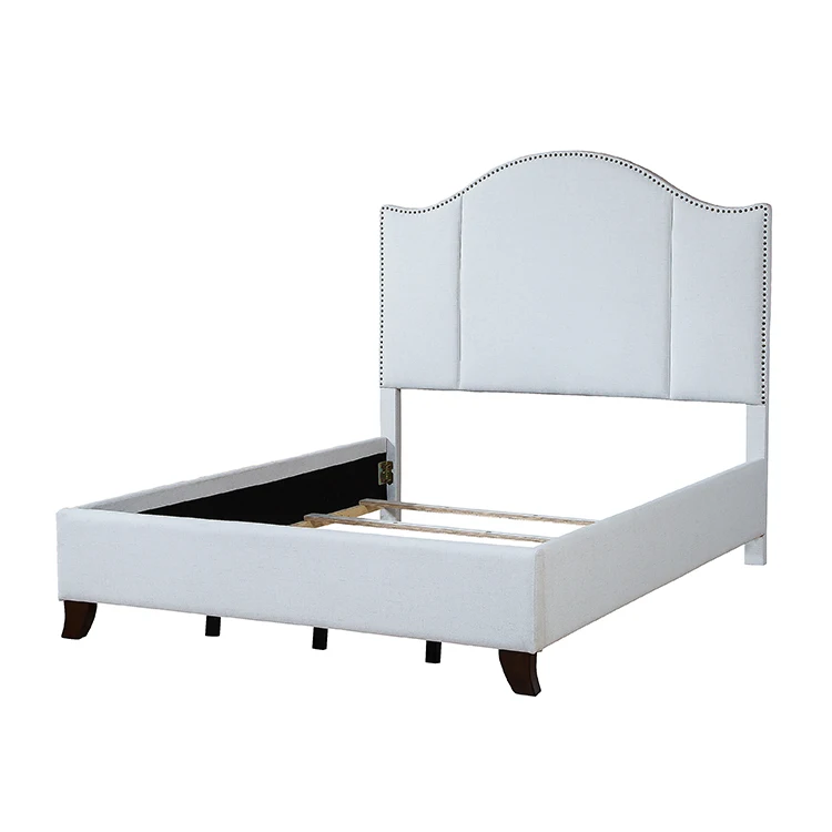 Wholesale Beds Nail Head KD Upholstered King Size Bed Bedroom Furniture CX613B
