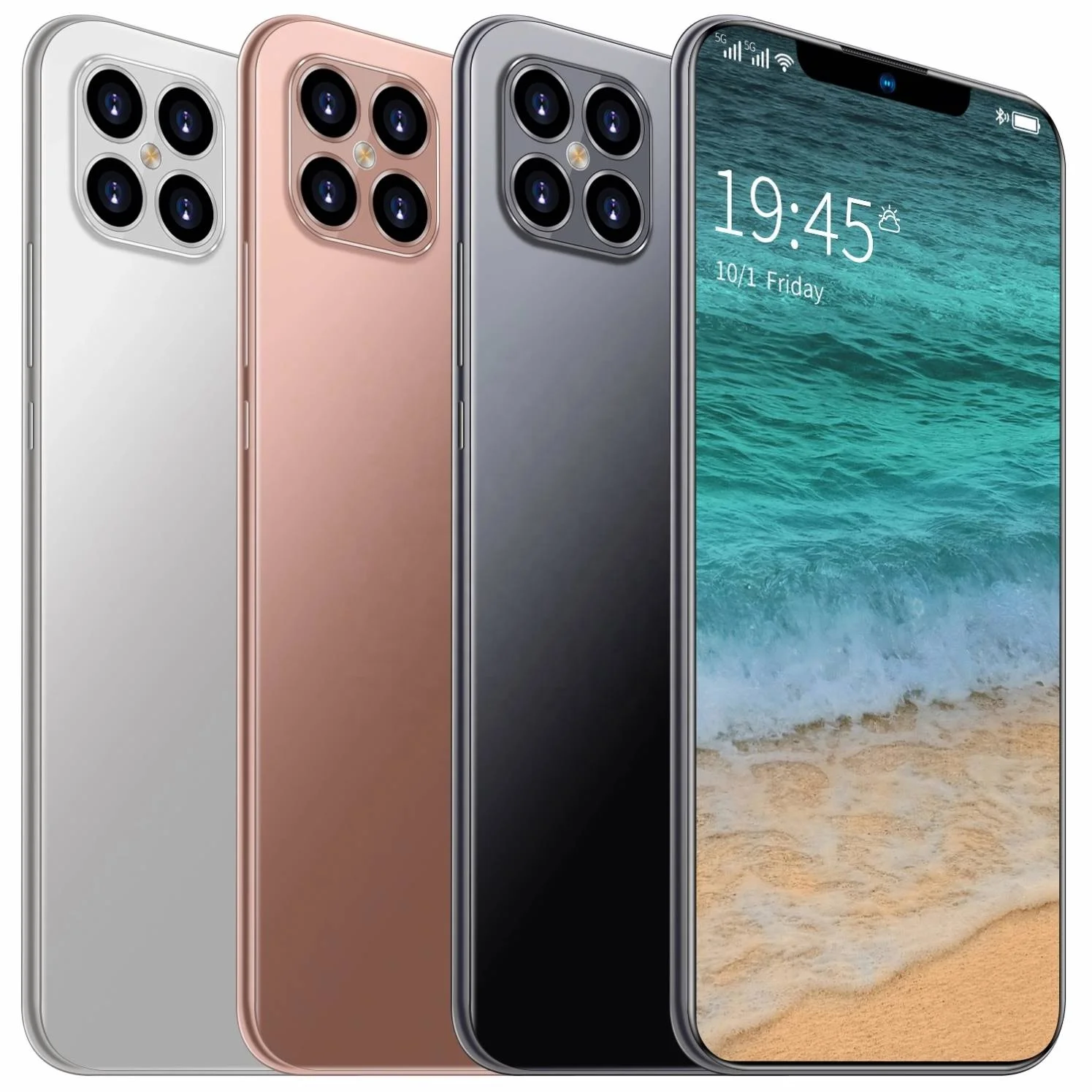 Смартфон i13 Plus, Android 10,0, 6,6 дюйма, 8 + 256 ГБ, прямая продажа, разблокировка отпечатком пальца