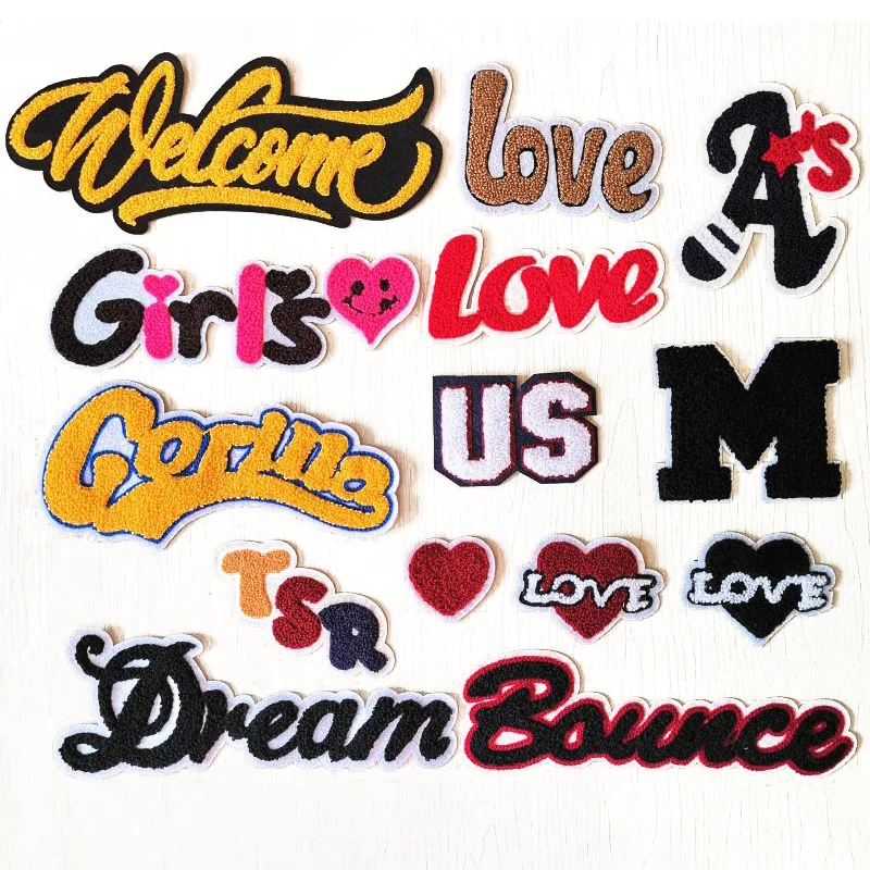 Тканое дизайнерское полотенце из шенилла с надписью на заказ рюкзак для одежды бейдж