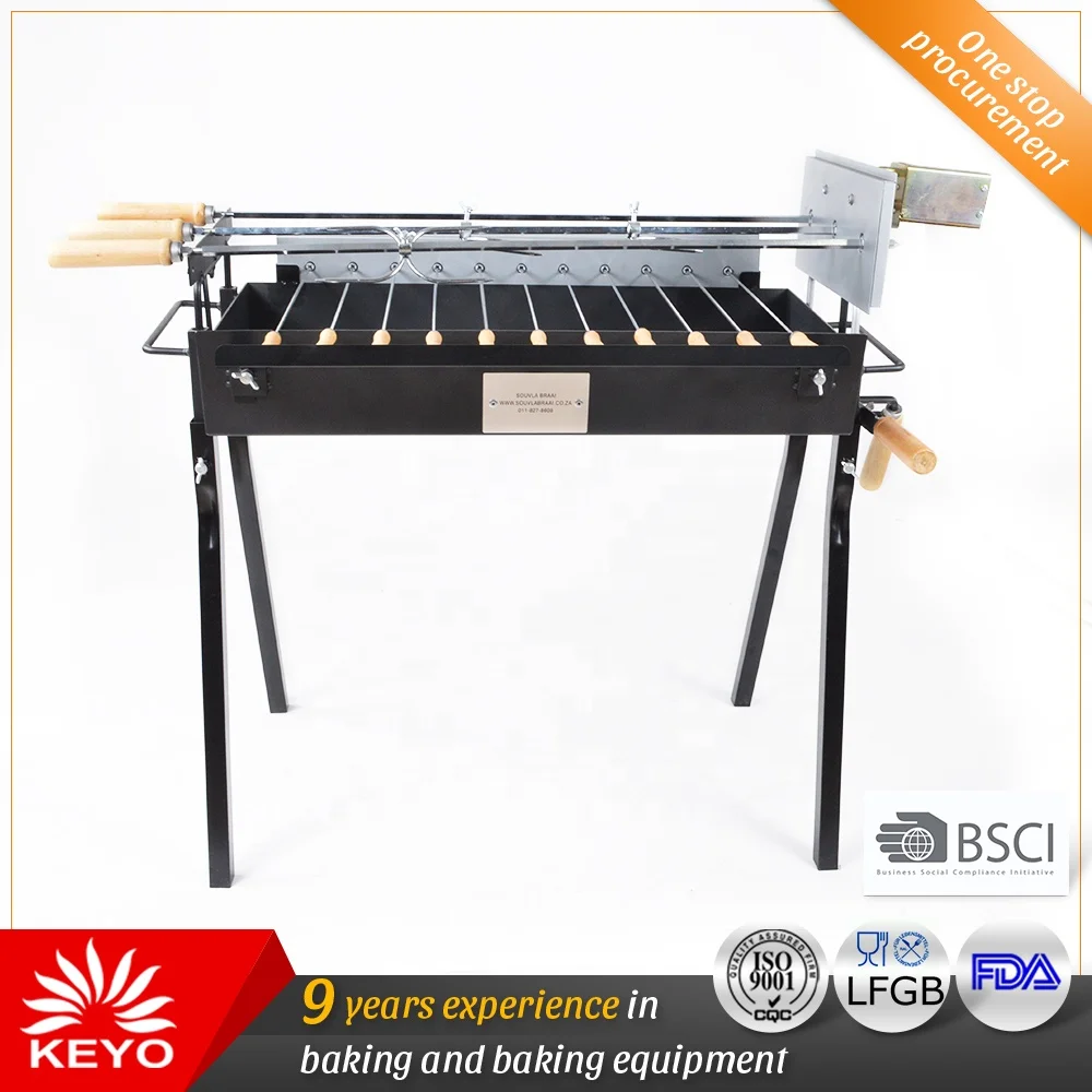 Electric Charcoal Bbq Cyprus Skewers Grill Automatic Outdoor Skewers Charcoal Rotating Bbq Grill
