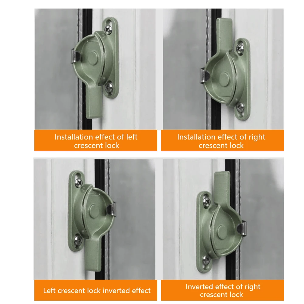 Polishing Anti-Corrosion Zinc Alloy Sliding Window Lock Door And Casement Crescent Latch Lock