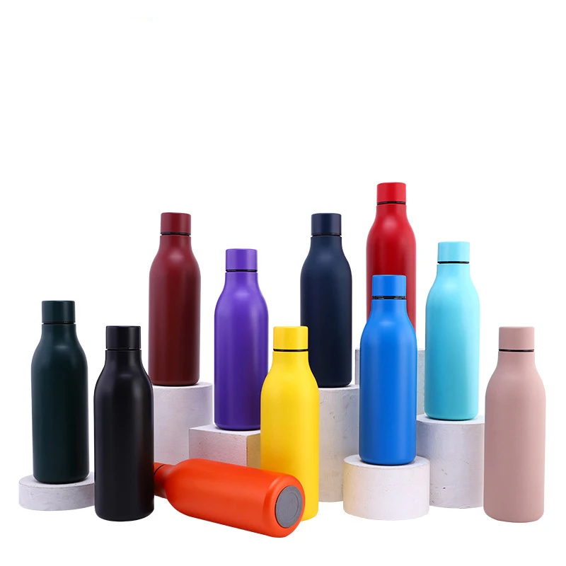 Hot Sale Cola Shaped Sports Water Bottle Vacuum Double Wall Stainless Steel Bowling Water Bottle