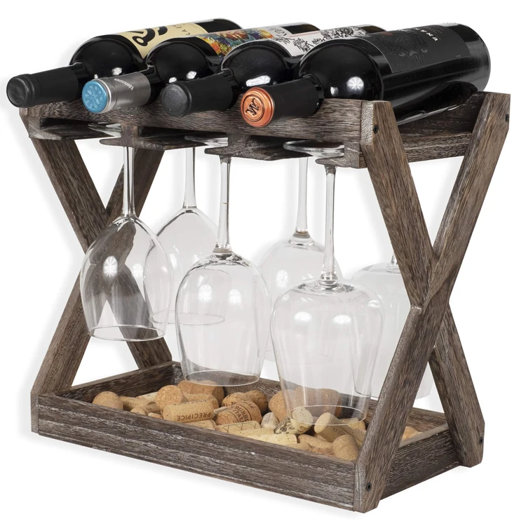 Home Kitchen Bar Cabinets Wine Rack Bottle Holder wood wine holders stands