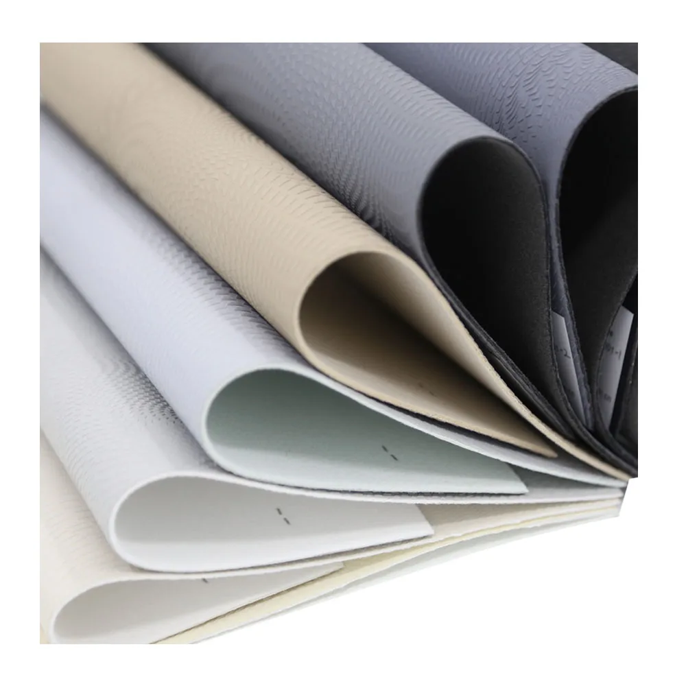 DP Backing Leather Embossed Raw Material Vegan PU Faux Leather Material Paper For Shoe