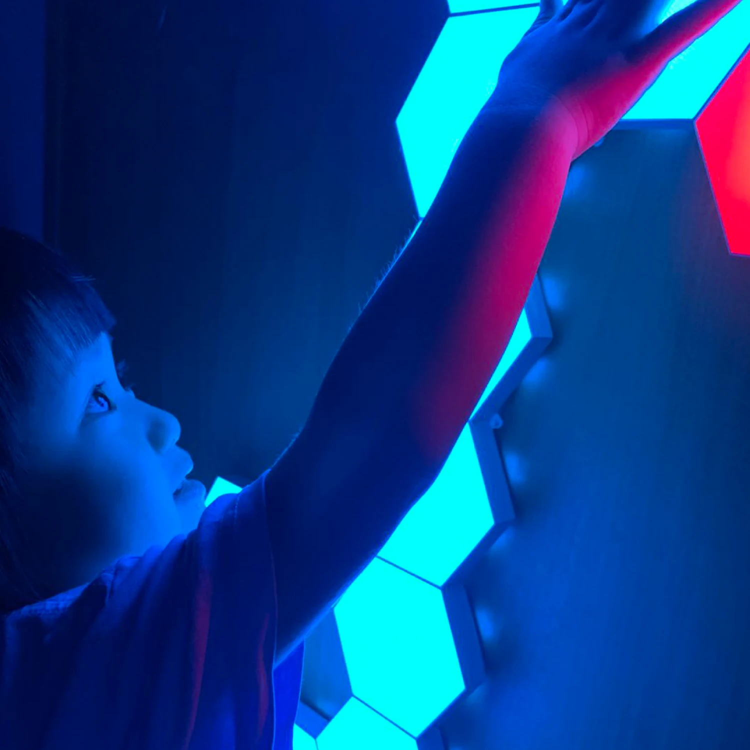  Квантовая Светодиодная лампа RGB «сделай сам» модульное шестигранное чувствительное Сенсорное освещение с дистанционным управлением креативное украшение светодиодный