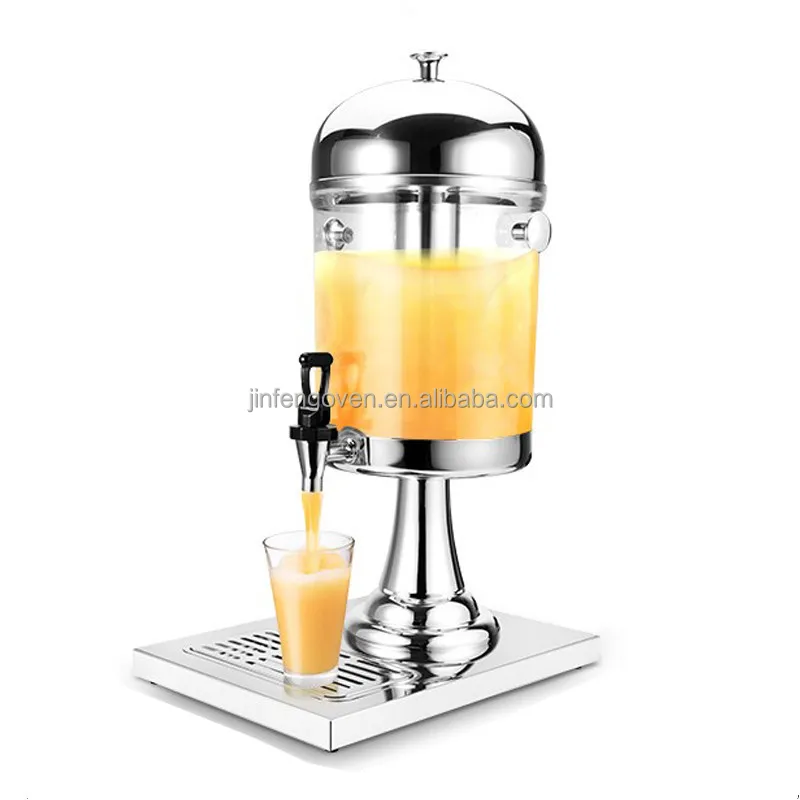 8L Refrigerated Glass Beverage Dispenser / Cold Drink
