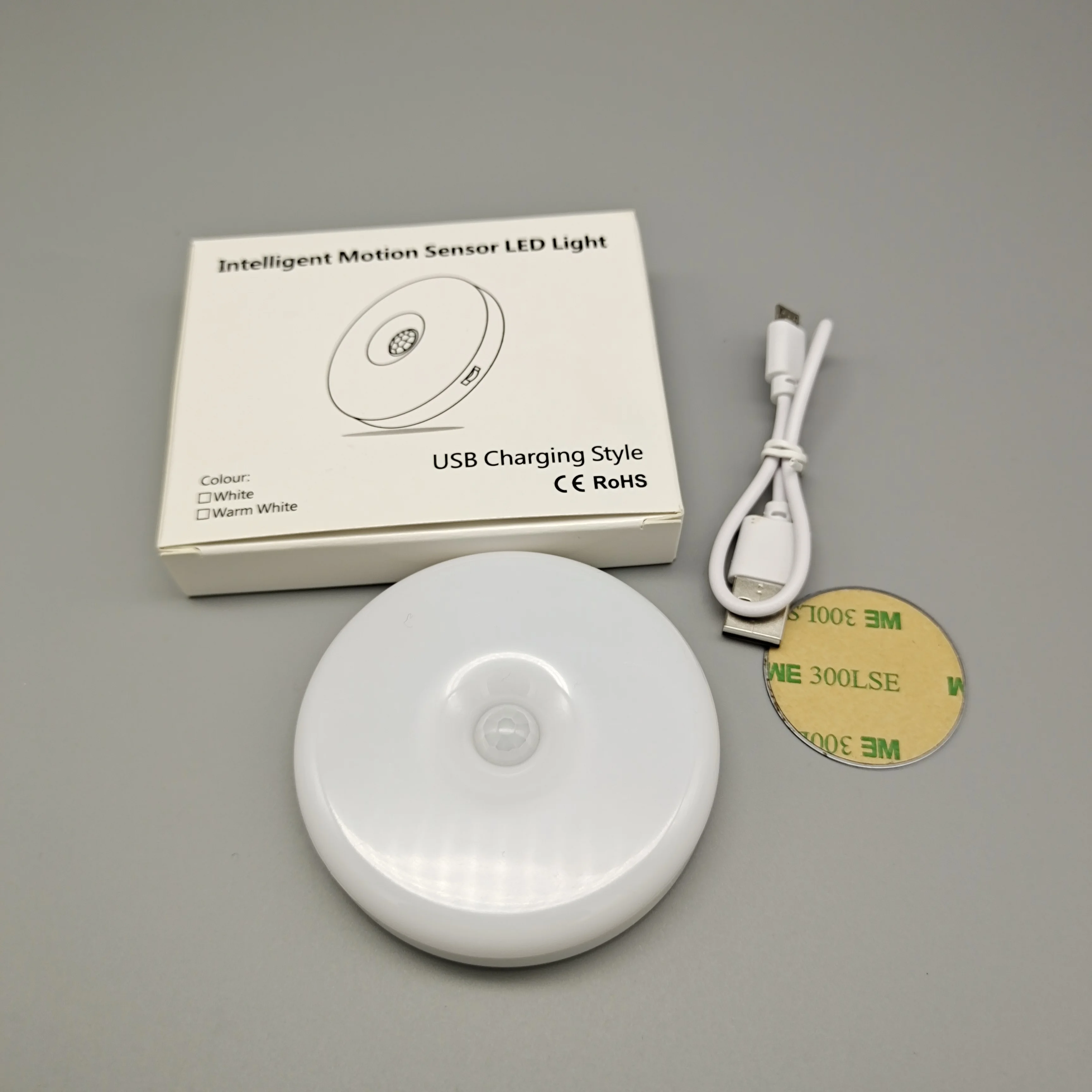 Round Shape small LED Bed Lamp LED motion sensor baby night light with constant light function