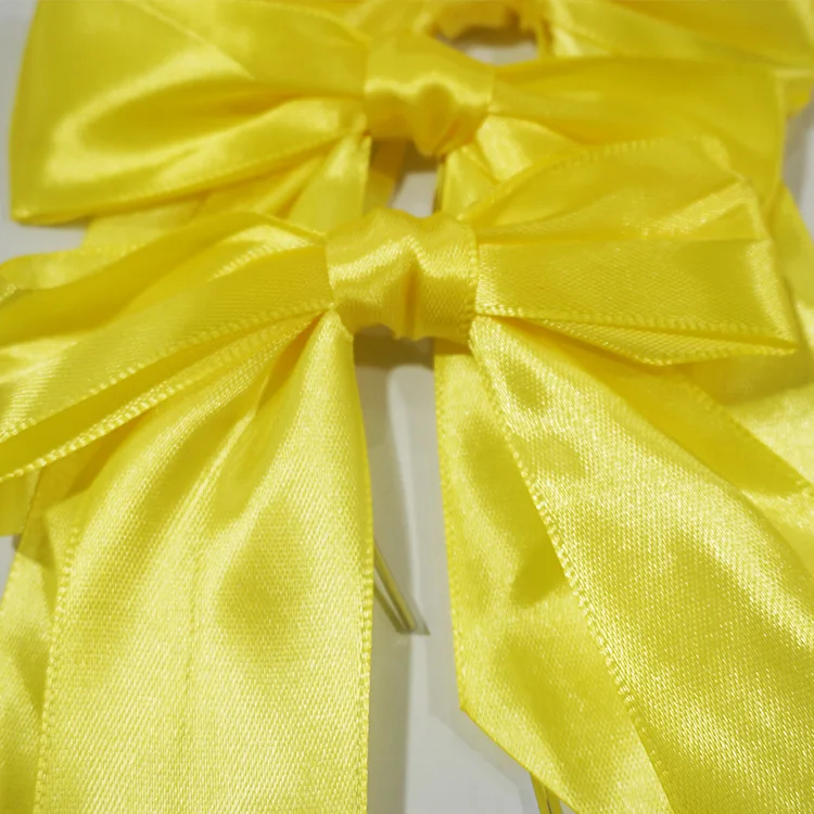 High Quality Custom Elastic Pre Made Ribbon Bows Gift Bows For Chocolate Box