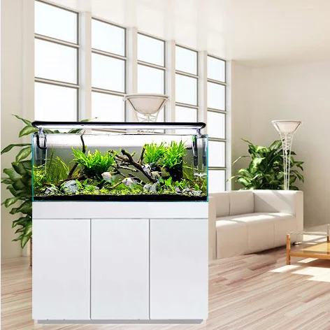 
Hot sales factory customized fish tank super white cabinet aquarium 