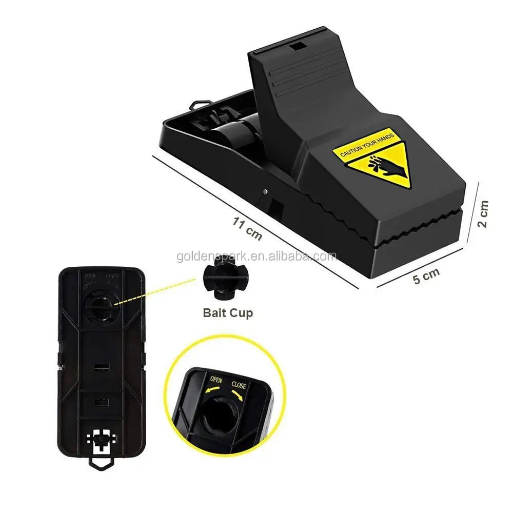 Mouse Traps Reusable Snap Mice Traps That Work Rodent Killer Easy to Bait, 2 Pack