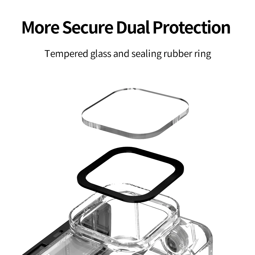 50M Waterproof for Go Pro Hero Action Camera Case Underwater Protective Diving Case for Gopro Hero 9