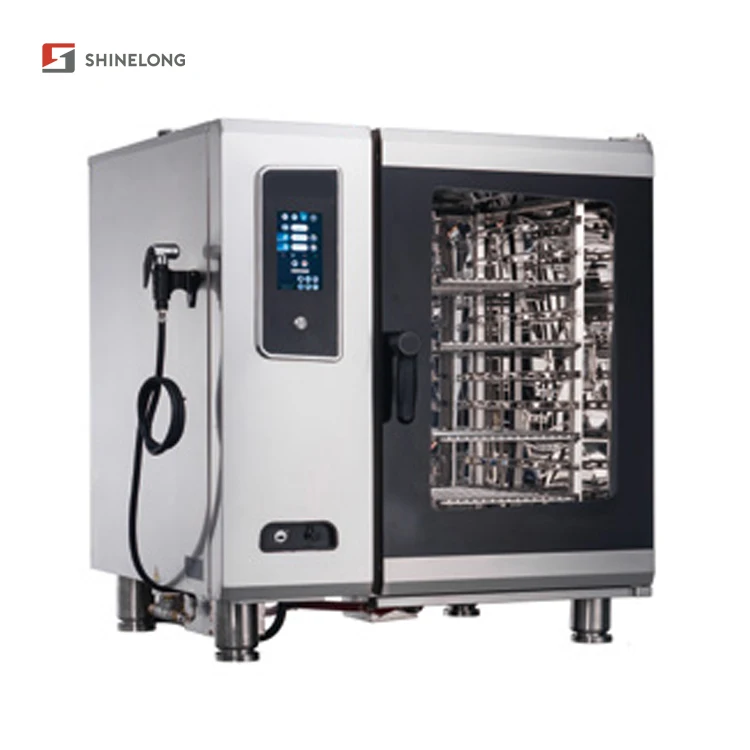 Профессиональная комби-печь для приготовления пищи и выпечки 6 лотков